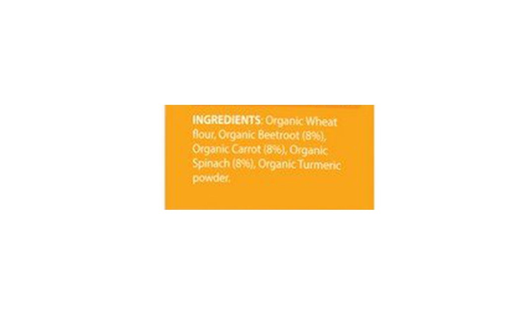 Mimmo Organics Veggi Little Mac Organic Wholesome Pasta Beetroot Carrot Spinach   Pack  250 grams